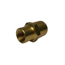 Luva Redução em Aço Rosca Fêmea BSP Conexão Metal 1/2 x 3/8