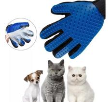 Luva Removedora De Pelos Caes Gatos Tira Pelos Pet Cor Azul - MinyMix
