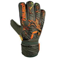 Luva Reusch Attrakt Solid Masculino - Verde e Laranja