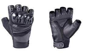 Luva Riffel City Couro meio dedo Motociclista Tam P