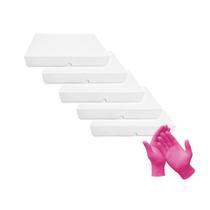 Luva Rosa De Procedimento Nitrílica Cx 100 Un Kit 3