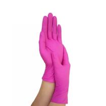 Luva Rosa De Procedimento Nitrílica Cx 100 Un