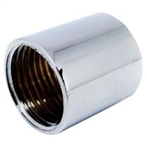 Luva Rosca Fêmea 1/2 X 1/2 Cromado - Garden Luva Rosca Fêmea 1/2 X 1/2 Cromado - Garden