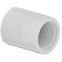 Luva Roscável PVC Branca Para Conexão Conectar Canos Tubos De Água Fria 1/2” Polegadas 50mm Tigre