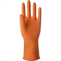 Luva Sanro Forrada Laranja Plus - Kit C/10 Unidades