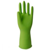 Luva Sanro Forrada Verde M ./ Kit Com 10 Unidades