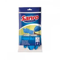 Luva Sanro Latex Silver Sense P Par