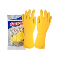 Luva sanro light amarela p m g xg Luva sanro light amarela p m g xg
