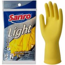 Luva Sanro Light Amarela Par 282970402