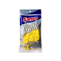 Luva Sanro Light Amarela Par 283970402