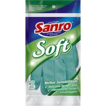 Luva Sanro SOFT Verde Pequena PAR
