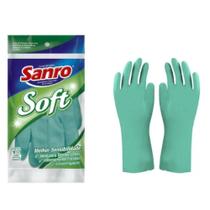 Luva Sanro Soft Verde Revestida Grande Luva Sanro Soft Verde Revestida Grande