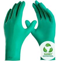 Luva Segurança Eco Sensiflex Nitrílica Verde 100UN Danny CA 45796 Tamanho:GCor:Verde