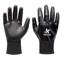 Luva Segurança Kalipso NBR Preta Nylon Tamanho G CA 15271