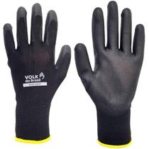Luva Segurança PU Tátil Black Smart Volk CA 46932 / 48366 Tamanho:GCor:Preto