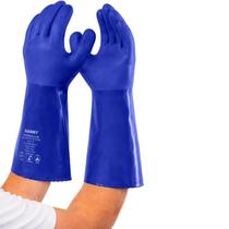 Luva Segurança PVC Petroblue 35cm Azul Danny CA 38792 Tamanho:T9Cor:Azul Luva Segurança PVC Petroblue 35cm Azul Danny CA 38792 Tamanho:T9Cor:Azul