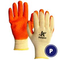 Luva Segurança Tricotada c/ Látex P Orange Flex KALIPSO Luva Segurança Tricotada c/ Látex P Orange Flex KALIPSO