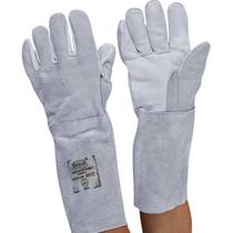Luva Segurança Vaqueta Mista com Punho em Raspa 20 CM TAM G ZANEL CA 16072