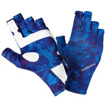 Luva Shimano Sun Protective Glove (Azul, +50UV) Luva Shimano Sun Protective Glove (Azul, +50UV)
