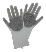 Luva Silicone Lavar Louça Esponja Magica Limpeza banho