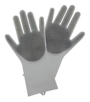 Luva Silicone Lavar Louça Esponja Magica Limpeza banho