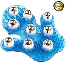 Luva Silicone Massagem Pernas 9 Esferas De Aço Para Drenagem Luva Silicone Massagem Pernas 9 Esferas De Aço Para Drenagem