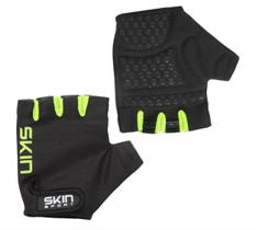 Luva Skin Curta Sport Fun Preto/Verde