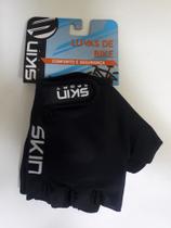 Luva Skin Sport Fun Pto Bco Unissex Curta Meio Dedo Clarino