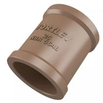 Luva soldavel em pvc 40mm marrom fortlev 10170409 Luva soldavel em pvc 40mm marrom fortlev 10170409