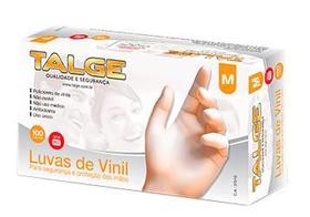 Luva talge vinil m s/ po 100un Luva talge vinil m s/ po 100un