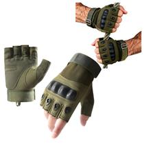 Luva Tática Meio Dedo Antiderrapante para Esportes