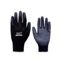 Luva Tátil P.U Preta Tamanho M C.A 30916 - Volk do Brasil