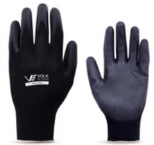 Luva Tátil Volk em Nylon com Banho PU Preta - XG