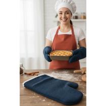 Luva Térmica 35cm Cozinha Resistente Altíssima Temperatura A Luva Térmica 35cm Cozinha Resistente Altíssima Temperatura A