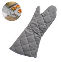 Luva térmica cozinha chef cano super longo cinza 45cm hum