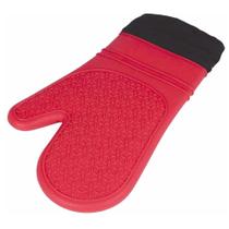 Luva Térmica de Silicone Manga Longa com Forro Tecido 30X19CM Cano longo - Para Cozinha - PANAMI