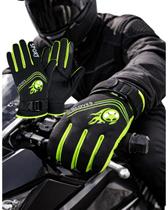 Luva Térmica Motoqueiro Impermeável Touch Screen Motoboy Preto E Vermelho