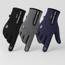 Luva Térmica Motoqueiro Touch Screen Luvas Bike Ciclismo Masculino Feminino Impermeável de Frio Unissex Inverno Esportes