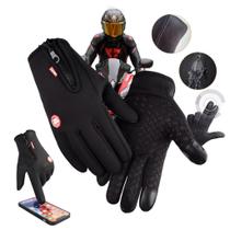 Luva Térmica Motoqueiro Touch Screen Luvas Bike Ciclismo Masculino Feminino Impermeável de Frio Unissex Inverno Esportes