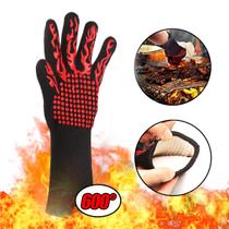Luva Térmica para Churrasco BBQ Chama Alta Temperatura Até 600 Graus