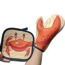 Luva Térmica para forno Garra de Caranguejo Cozinha Criativa