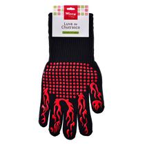 Luva Térmica Protetor Para Cozinha Churrasco Lareira 1 Peça Cor Preto Fogo