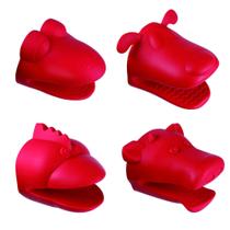 Luva Térmica Silicone Vermelha Pet MOR