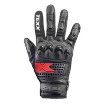 Luva Texx Old Shoot Com Couro Moto Motoqueiro Motociclista
