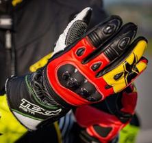 Luva Texx Pista Vermelha Cano Longo Moto Motociclista