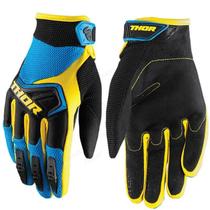 Luva Thor Glove Blue Yellow Trilha Motocross Mtb Off Road