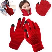 Luva Touch Screen Térmica Quentinha Lã Celular Tablet Frio Inverno