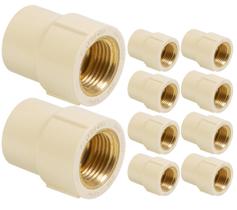 Luva Trans Ff Cpvc 28mm x 1"pol 10 Peças Ultraterm Krona