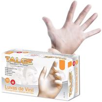 Luva Transparente De Vinil com Pó Talge C/100 Unidades
