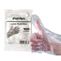 Luva Transparente Descartável Hospital Salão 100 Pares Luvas